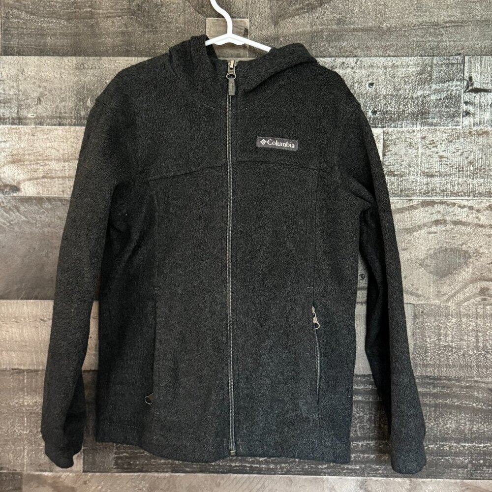 Columbia Boys Hooded, Full Zip Fleece Jacket - Size S